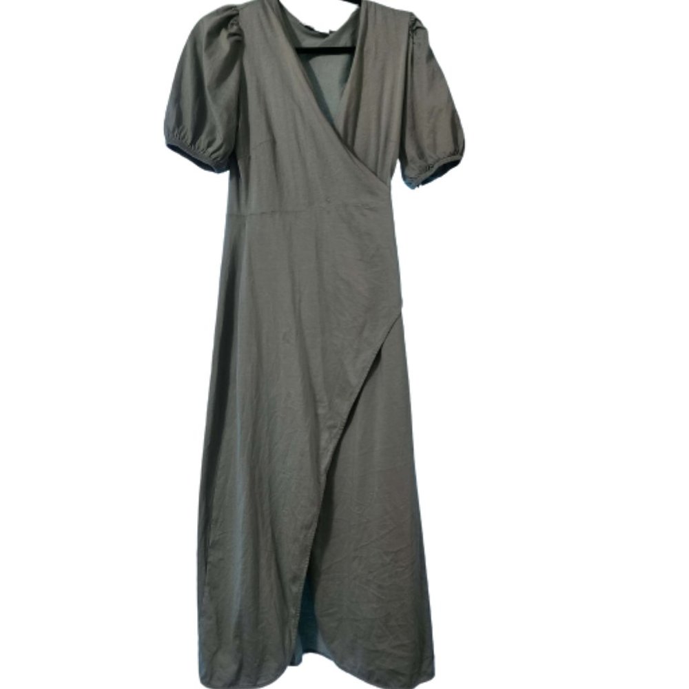 Ever new Melbourne Puff Sleeve Maxi Wrap Dress